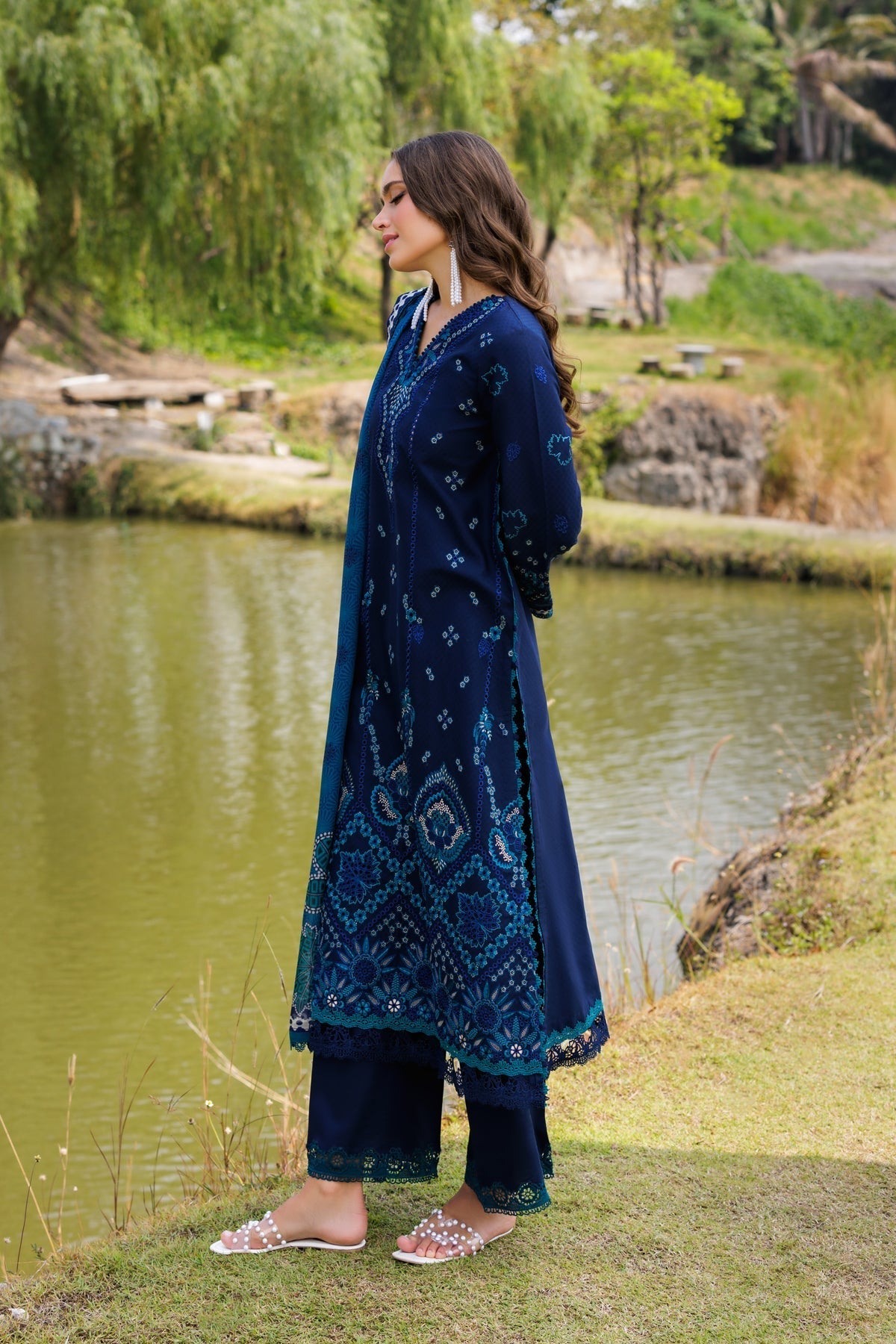Xenia Formals | Luxury Lawn 25 | MURCIA by Xenia Formals - Designer Dress - Type: Ladies Clothes - Available at Libayah - 100% Original