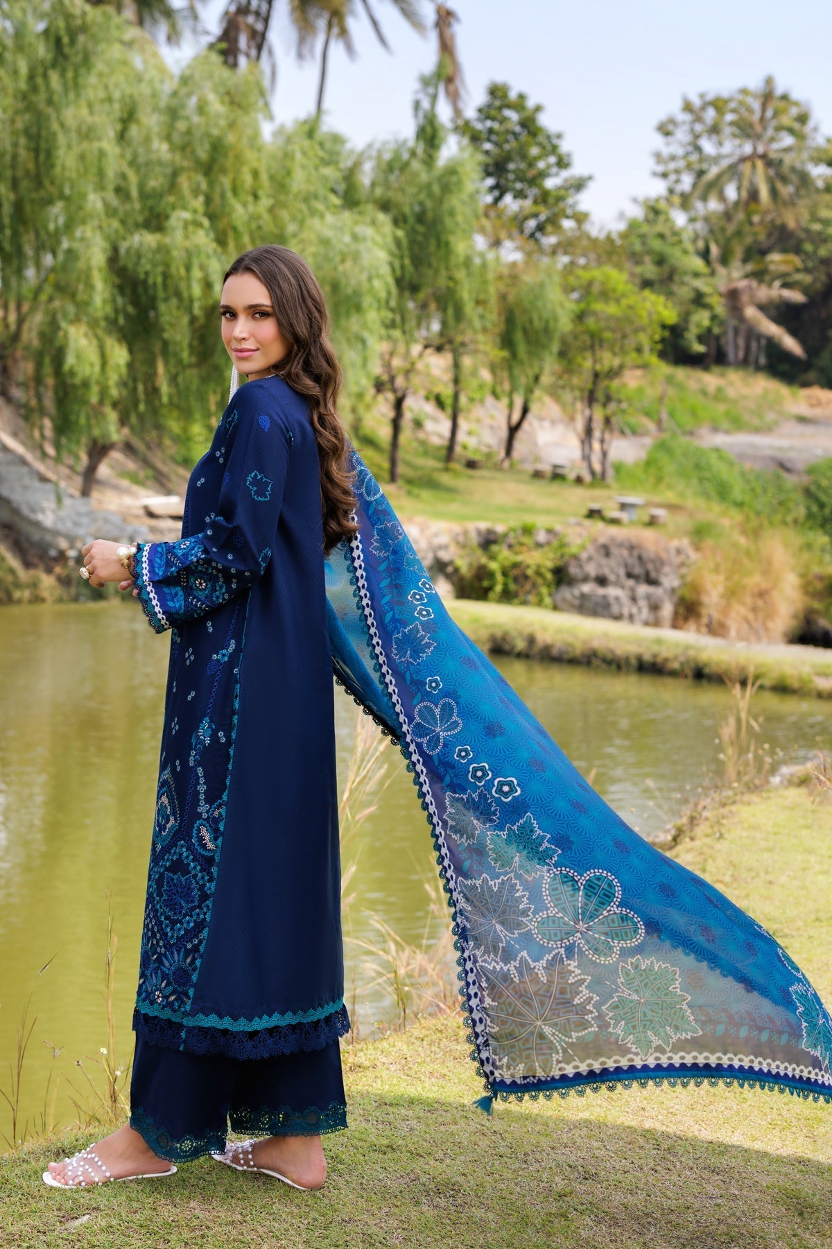 Xenia Formals | Luxury Lawn 25 | MURCIA by Xenia Formals - Designer Dress - Type: Ladies Clothes - Available at Libayah - 100% Original