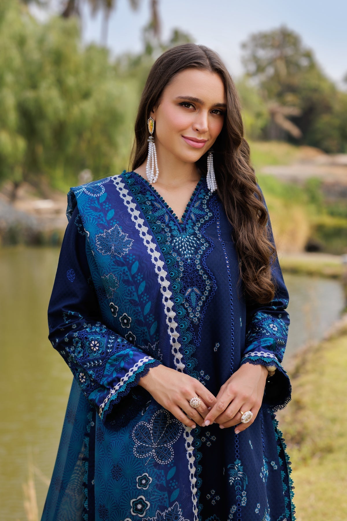 Xenia Formals | Luxury Lawn 25 | MURCIA by Xenia Formals - Designer Dress - Type: Ladies Clothes - Available at Libayah - 100% Original
