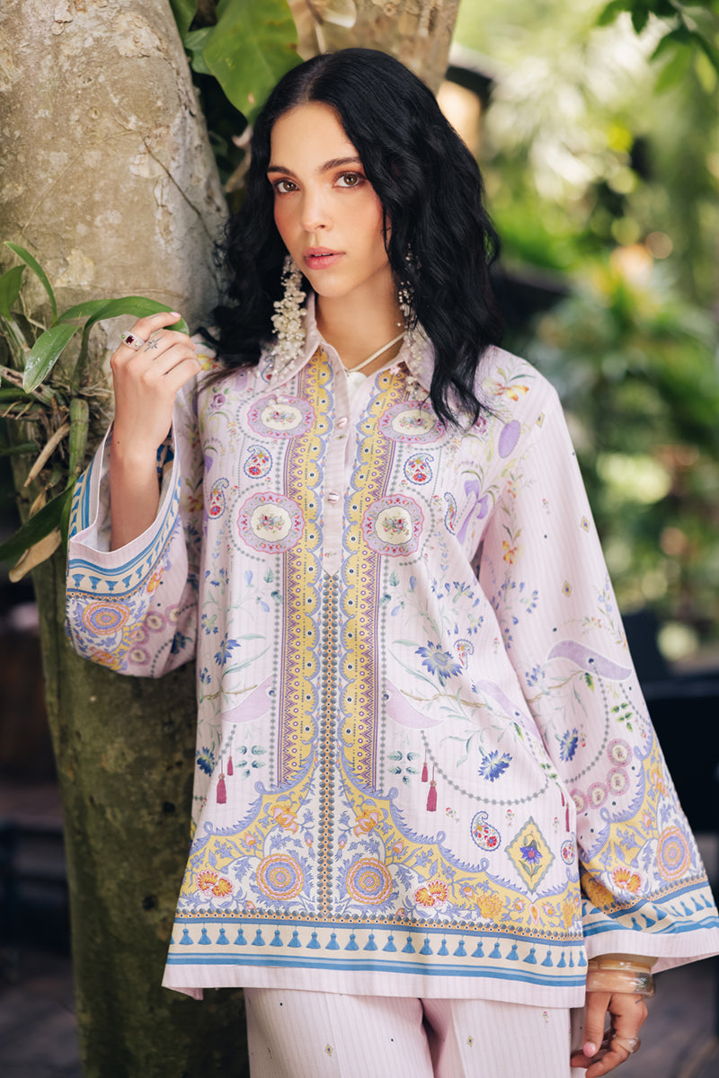Qalamkar | Printed Co Ords 25 | OP-08 Ruhi by Qalamkar - Designer Dress - Type: Ladies Clothes - Available at Libayah - 100% Original