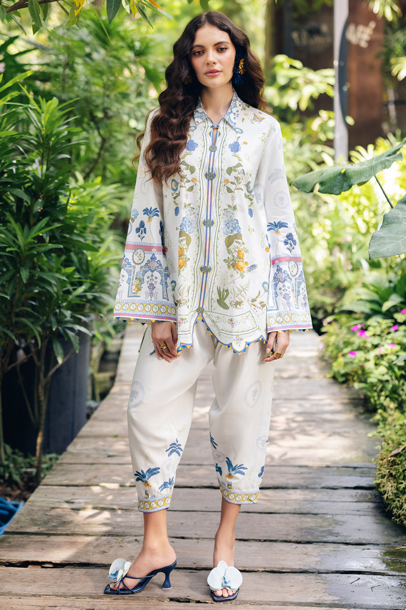 Qalamkar | Printed Co Ords 25 | OP-06 Ilsa by Qalamkar - Designer Dress - Type: Ladies Clothes - Available at Libayah - 100% Original