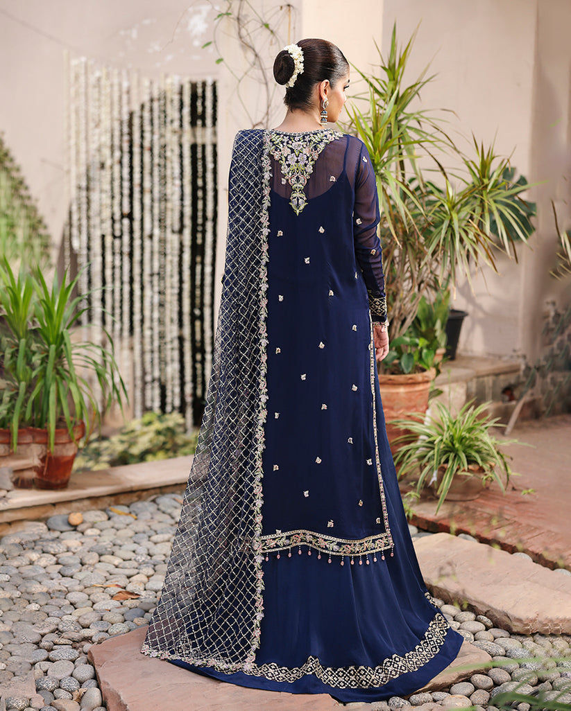 Roheenaz | Aangan Chiffon Collection 25 | Nilofar by Roheenaz - Designer Dress  - Type : Ladies Clothes - Available at Libayah - 100% Original 