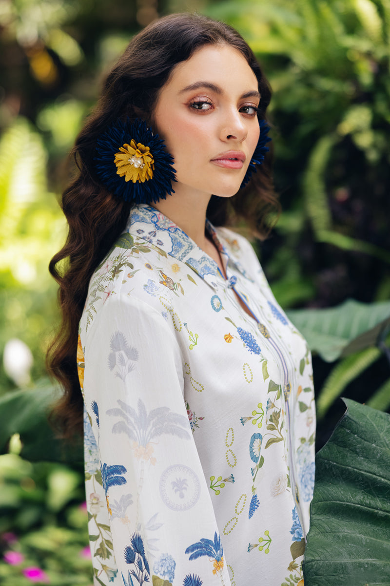 Qalamkar | Printed Co Ords 25 | OP-06 Ilsa by Qalamkar - Designer Dress - Type: Ladies Clothes - Available at Libayah - 100% Original