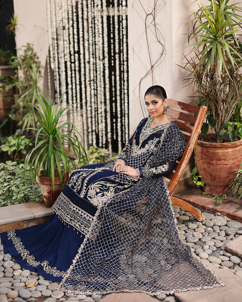 Roheenaz | Aangan Chiffon Collection 25 | Nilofar by Roheenaz - Designer Dress  - Type : Ladies Clothes - Available at Libayah - 100% Original 