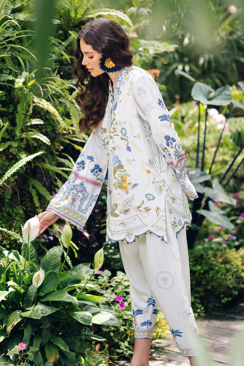 Qalamkar | Printed Co Ords 25 | OP-06 Ilsa by Qalamkar - Designer Dress - Type: Ladies Clothes - Available at Libayah - 100% Original