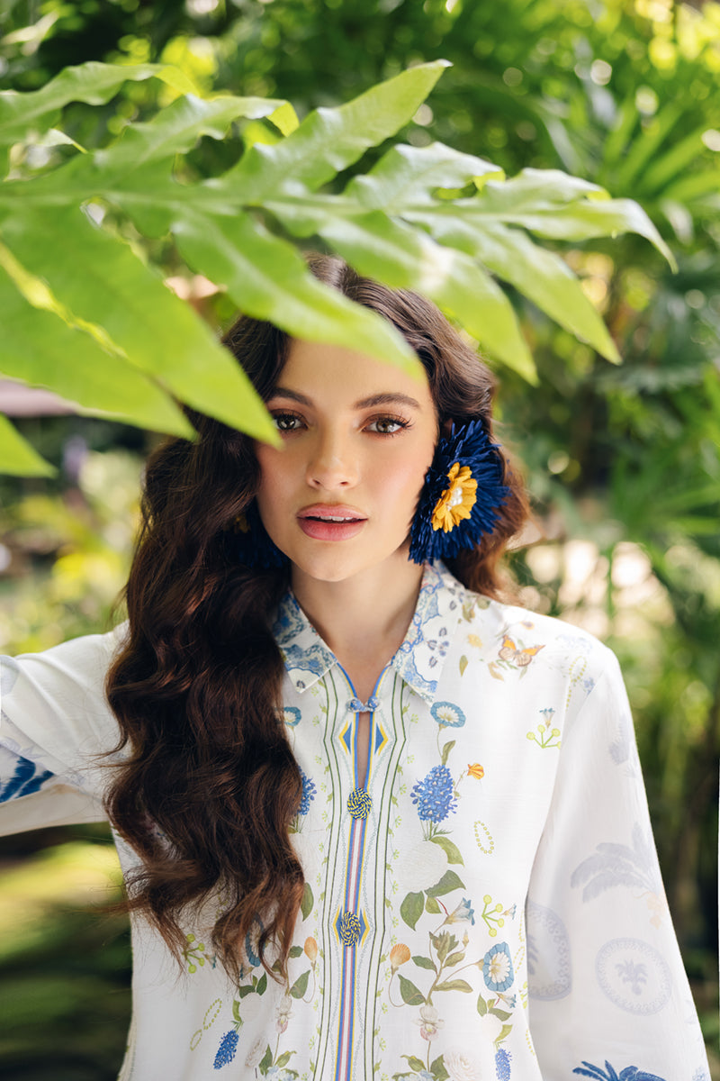 Qalamkar | Printed Co Ords 25 | OP-06 Ilsa by Qalamkar - Designer Dress - Type: Ladies Clothes - Available at Libayah - 100% Original