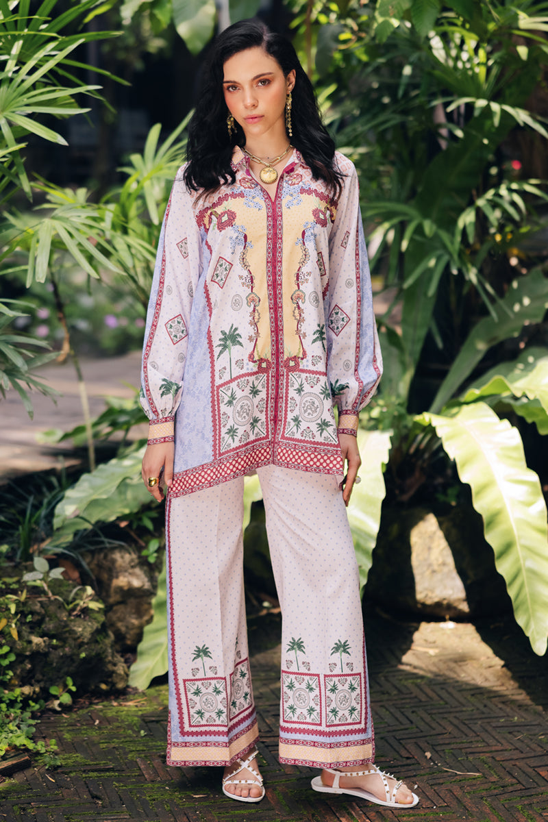 Qalamkar | Printed Co Ords 25 | OP-05 Rihana by Qalamkar - Designer Dress - Type: Ladies Clothes - Available at Libayah - 100% Original