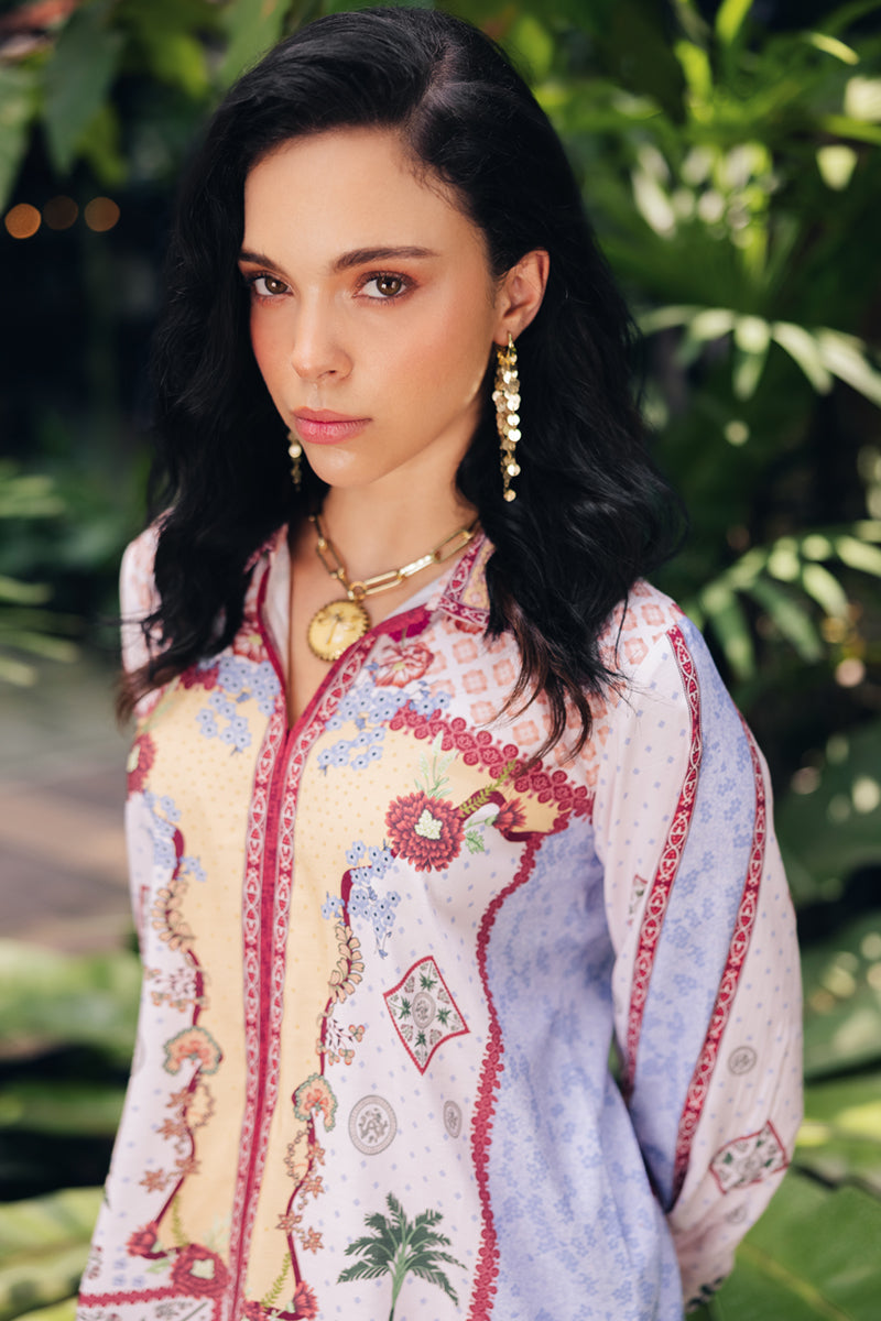 Qalamkar | Printed Co Ords 25 | OP-05 Rihana by Qalamkar - Designer Dress - Type: Ladies Clothes - Available at Libayah - 100% Original