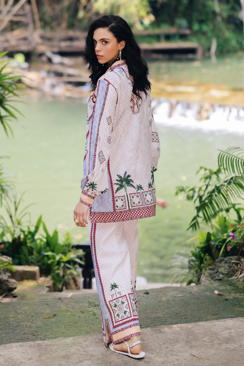 Qalamkar | Printed Co Ords 25 | OP-05 Rihana by Qalamkar - Designer Dress - Type: Ladies Clothes - Available at Libayah - 100% Original