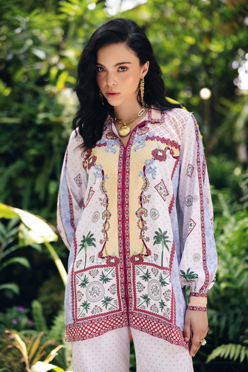 Qalamkar | Printed Co Ords 25 | OP-05 Rihana by Qalamkar - Designer Dress - Type: Ladies Clothes - Available at Libayah - 100% Original