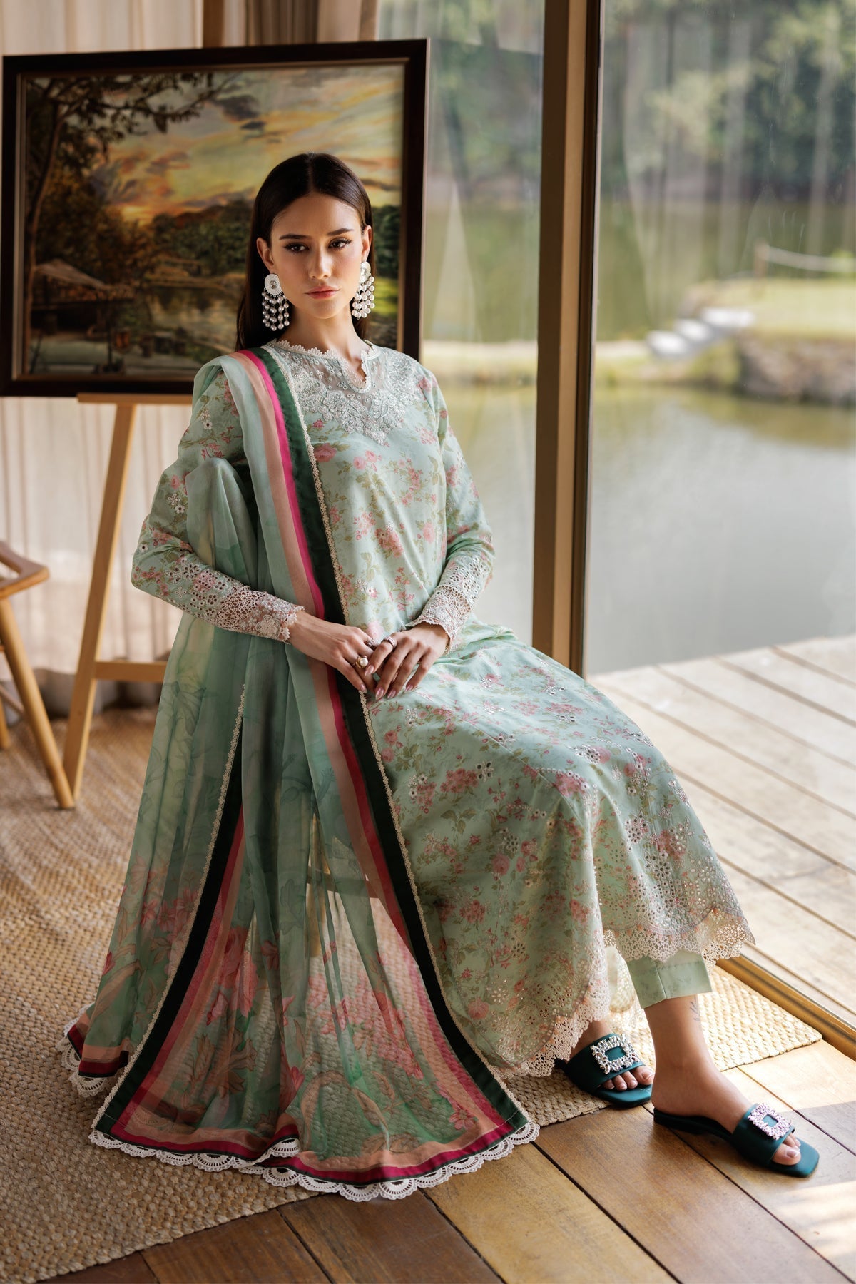 Xenia Formals | Luxury Lawn 25 | BARRIE by Xenia Formals - Designer Dress - Type: Ladies Clothes - Available at Libayah - 100% Original