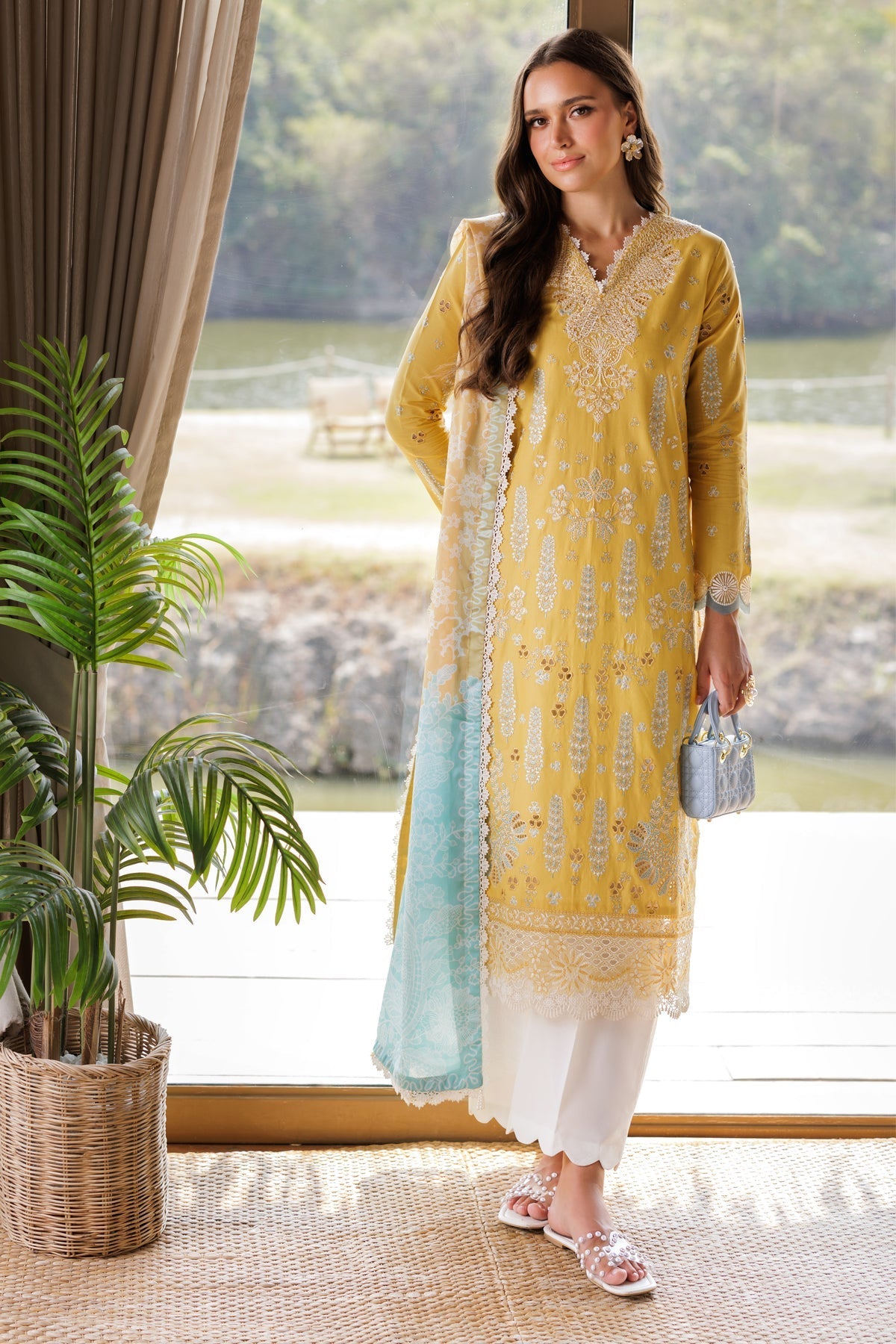 Xenia Formals | Luxury Lawn 25 | SINSEAD by Xenia Formals - Designer Dress - Type: Ladies Clothes - Available at Libayah - 100% Original