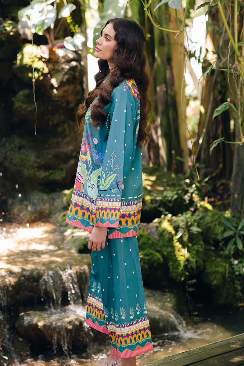 Qalamkar | Printed Co Ords 25 | OP-10 Liva by Qalamkar - Designer Dress - Type: Ladies Clothes - Available at Libayah - 100% Original