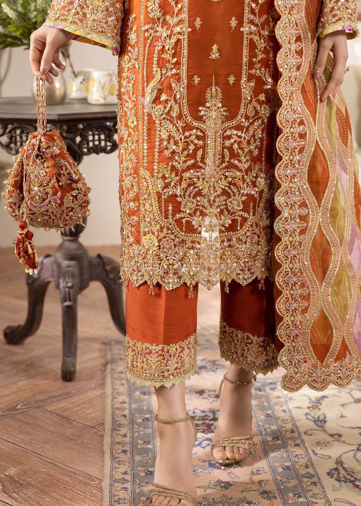 Kanwal Malik | Mirha Eid Luxury Pret 25 | Roshail by Kanwal Malik - Designer Dress - Type: Ladies Clothes - Available at Libayah - 100% Original