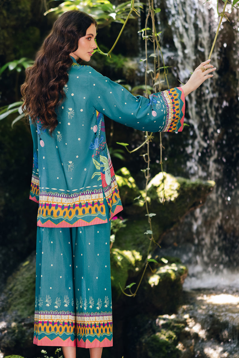 Qalamkar | Printed Co Ords 25 | OP-10 Liva by Qalamkar - Designer Dress - Type: Ladies Clothes - Available at Libayah - 100% Original