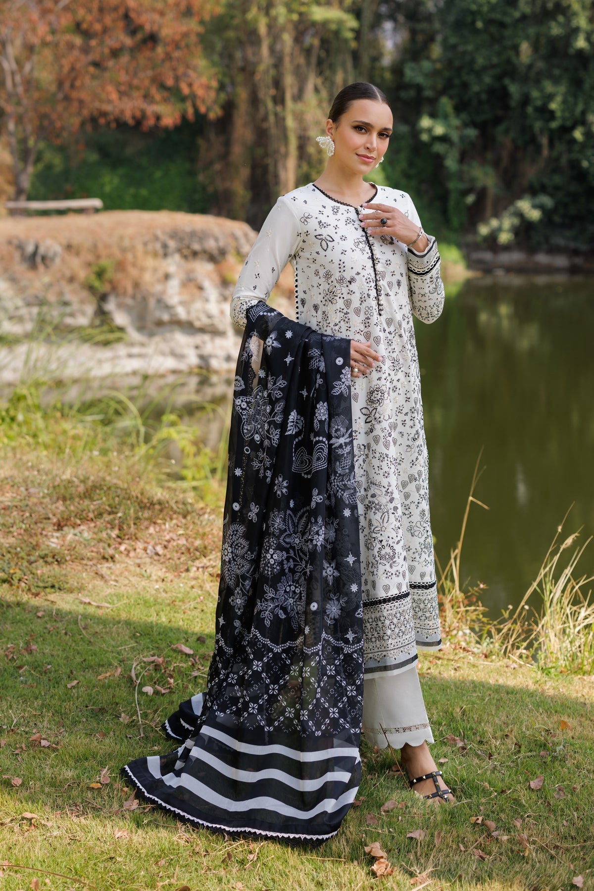 Xenia Formals | Luxury Lawn 25 | FIORELLA by Xenia Formals - Designer Dress - Type: Ladies Clothes - Available at Libayah - 100% Original