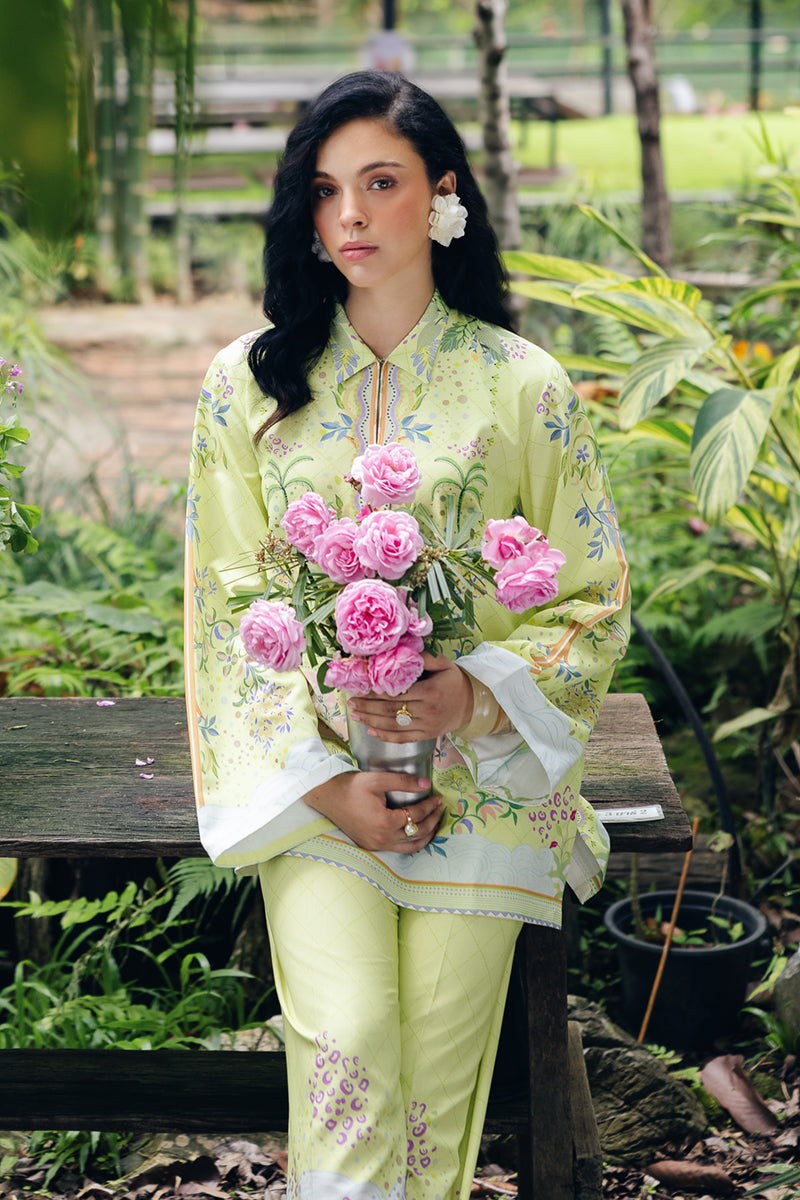 Qalamkar | Printed Co Ords 25 | OP-03 Alva by Qalamkar - Designer Dress - Type: Ladies Clothes - Available at Libayah - 100% Original