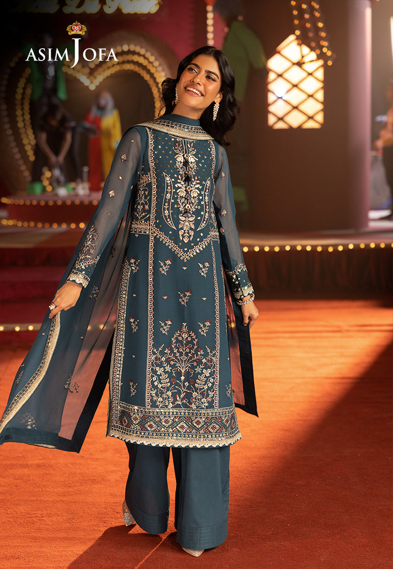 Asim Jofa | Luxury Festive Rejoice | AJLFF-15 by Asim Jofa - Designer Dress - Type: Ladies Clothes - Available at Libayah - 100% Original
