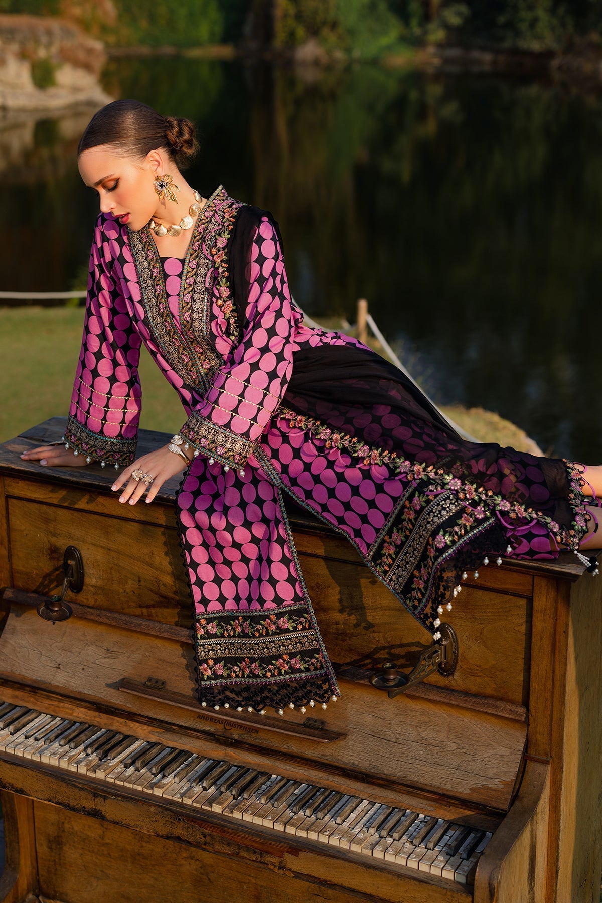 Charizma | Qara Festive Edit 25 | CQ5-07 by Charizma - Designer Dress - Type: Ladies Clothes - Available at Libayah - 100% Original