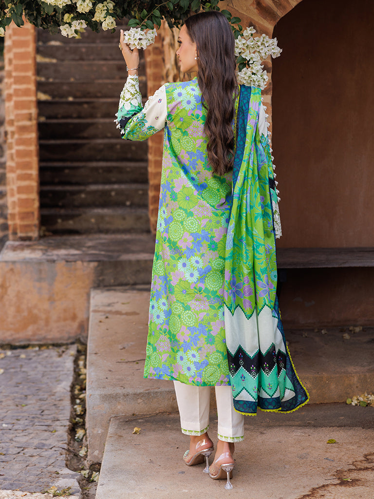 Rajbari | Floral Symphony Lawn 25 | RB-04 by Rajbari - Designer Dress - Type: Ladies Clothes - Available at Libayah - 100% Original