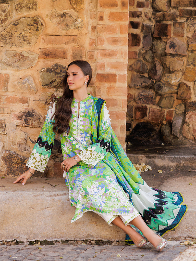 Rajbari | Floral Symphony Lawn 25 | RB-04 by Rajbari - Designer Dress - Type: Ladies Clothes - Available at Libayah - 100% Original