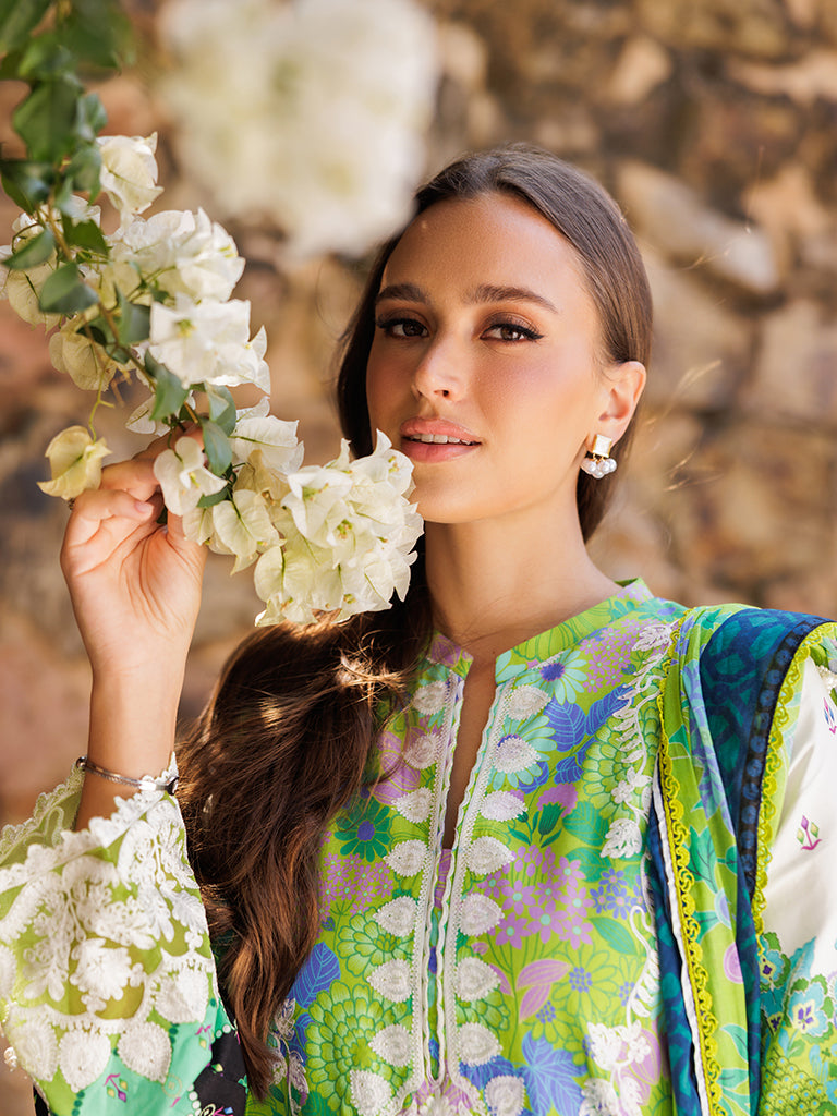 Rajbari | Floral Symphony Lawn 25 | RB-04 by Rajbari - Designer Dress - Type: Ladies Clothes - Available at Libayah - 100% Original