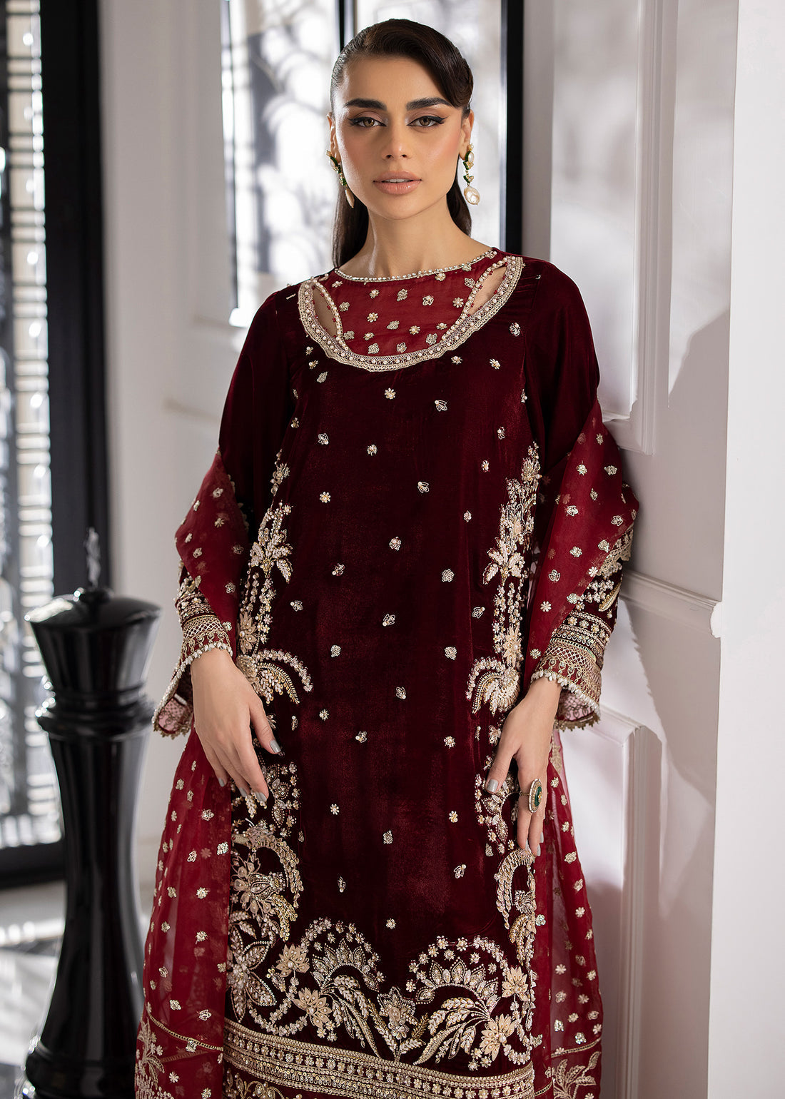 Sardinia | La More 24 | Maroon Muse by Sardinia - Designer Dress - Type: Ladies Clothes - Available at Libayah - 100% Original