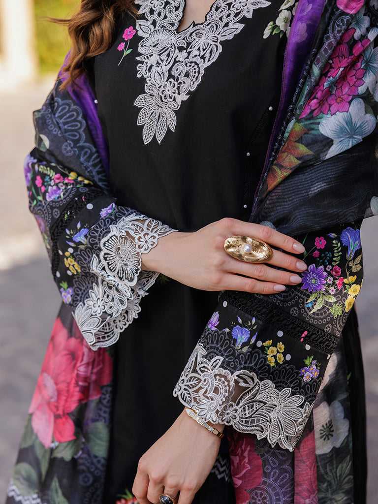 Rajbari | Floral Symphony Lawn 25 | RB-08 by Rajbari - Designer Dress - Type: Ladies Clothes - Available at Libayah - 100% Original