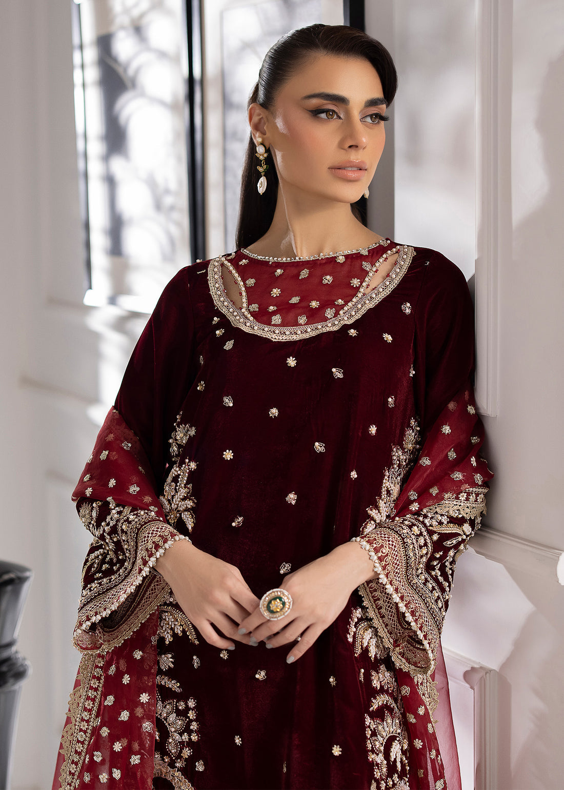Sardinia | La More 24 | Maroon Muse by Sardinia - Designer Dress - Type: Ladies Clothes - Available at Libayah - 100% Original