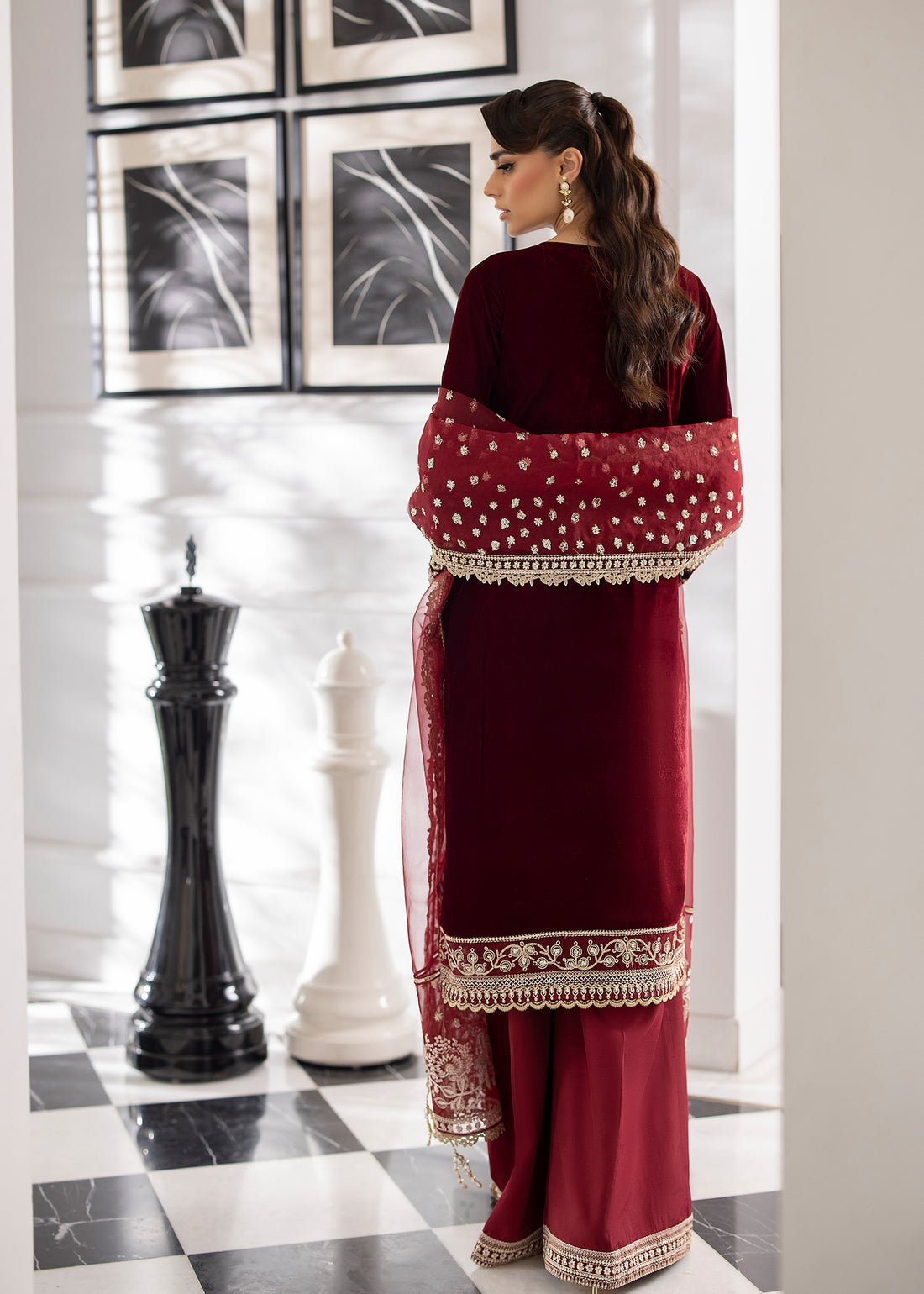 Sardinia | La More 24 | Maroon Muse by Sardinia - Designer Dress - Type: Ladies Clothes - Available at Libayah - 100% Original