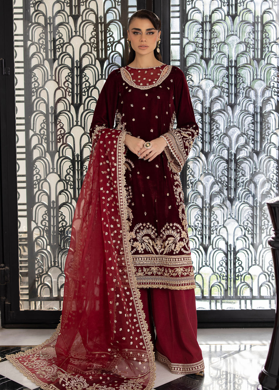 Sardinia | La More 24 | Maroon Muse by Sardinia - Designer Dress - Type: Ladies Clothes - Available at Libayah - 100% Original