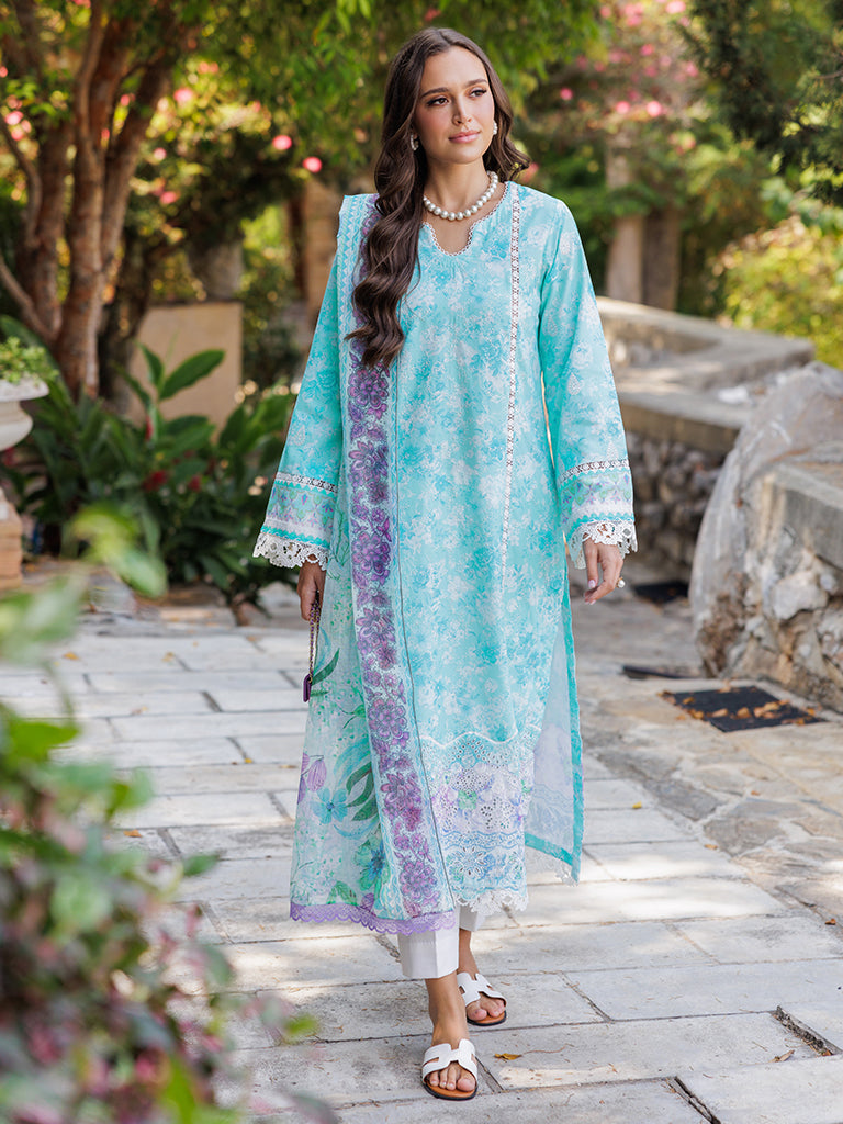 Rajbari | Floral Symphony Lawn 25 | RB-09 by Rajbari - Designer Dress - Type: Ladies Clothes - Available at Libayah - 100% Original