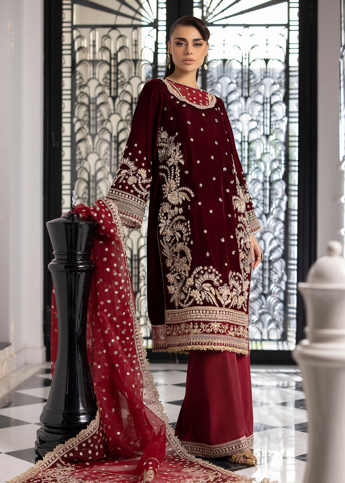Sardinia | La More 24 | Maroon Muse by Sardinia - Designer Dress - Type: Ladies Clothes - Available at Libayah - 100% Original
