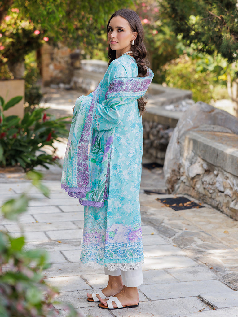 Rajbari | Floral Symphony Lawn 25 | RB-09 by Rajbari - Designer Dress - Type: Ladies Clothes - Available at Libayah - 100% Original
