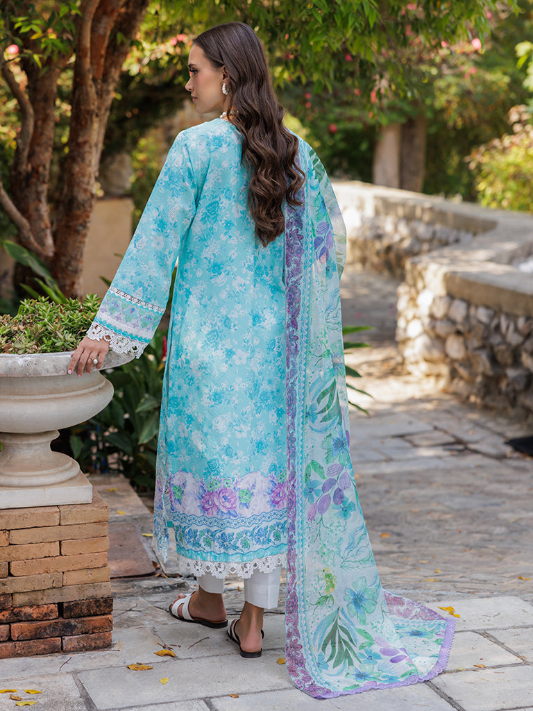 Rajbari | Floral Symphony Lawn 25 | RB-09 by Rajbari - Designer Dress - Type: Ladies Clothes - Available at Libayah - 100% Original