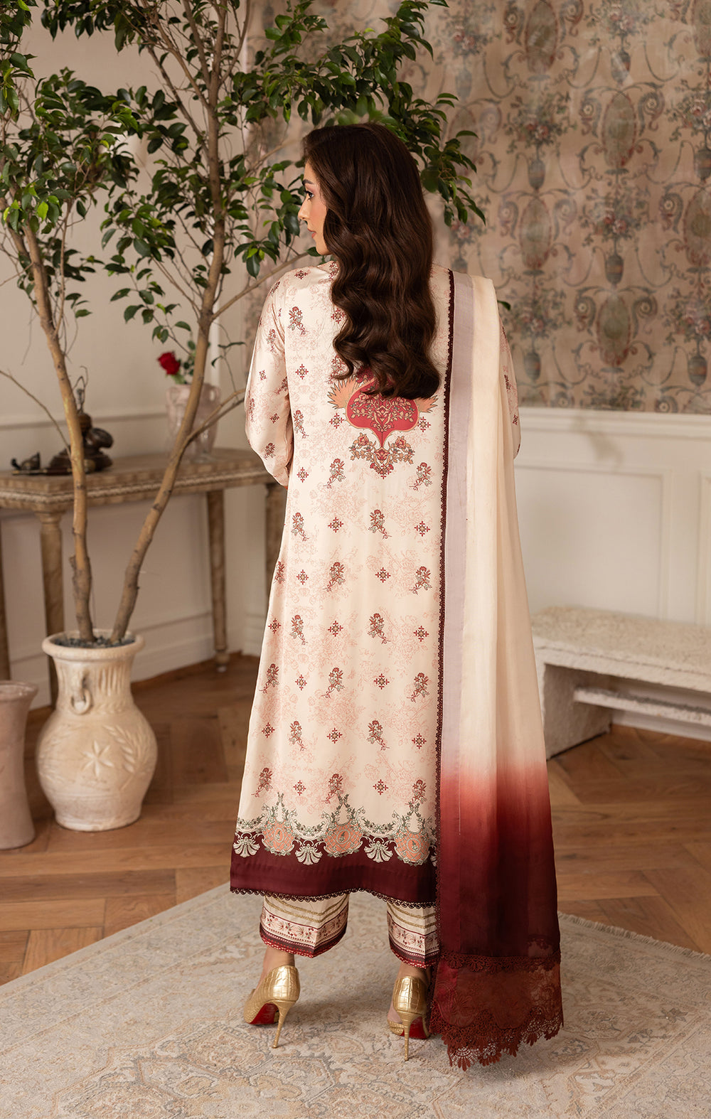 Maya | Eloura Silk Pret 25 |SAPHIRA by Maya - Designer Dress  - Type : Ladies Clothes - Available at Libayah - 100% Original 