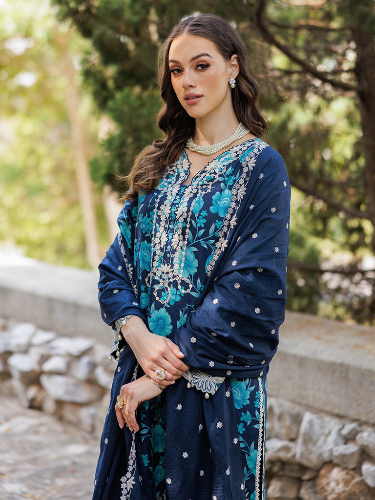 Rajbari | Floral Symphony Lawn 25 | RB-12 by Rajbari - Designer Dress - Type: Ladies Clothes - Available at Libayah - 100% Original