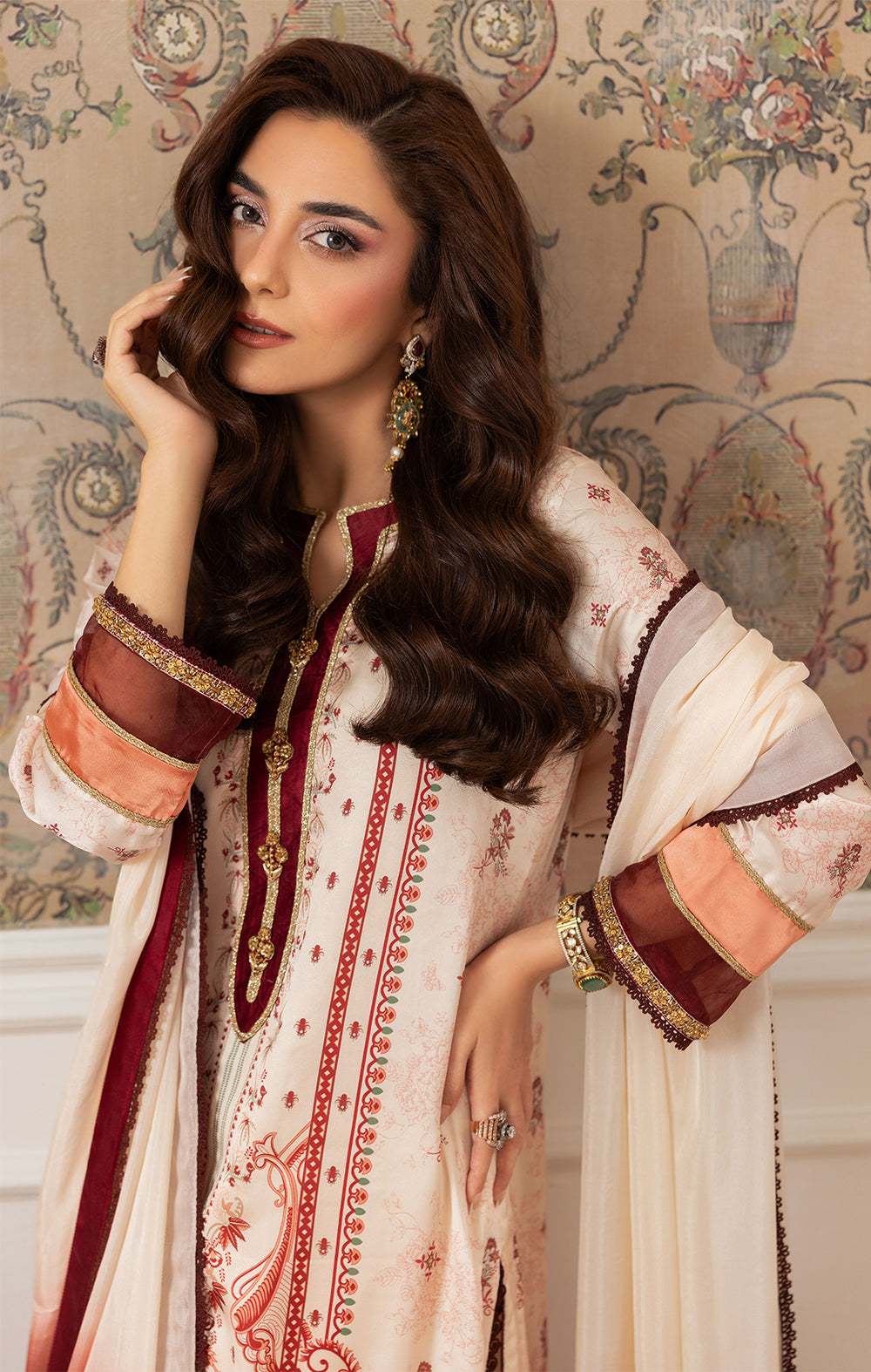 Maya | Eloura Silk Pret 25 |SAPHIRA by Maya - Designer Dress  - Type : Ladies Clothes - Available at Libayah - 100% Original 