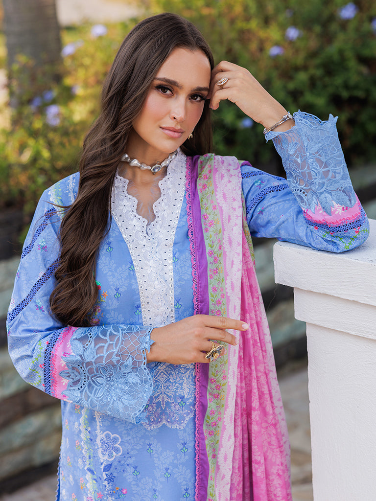 Rajbari | Floral Symphony Lawn 25 | RB-02 by Rajbari - Designer Dress - Type: Ladies Clothes - Available at Libayah - 100% Original