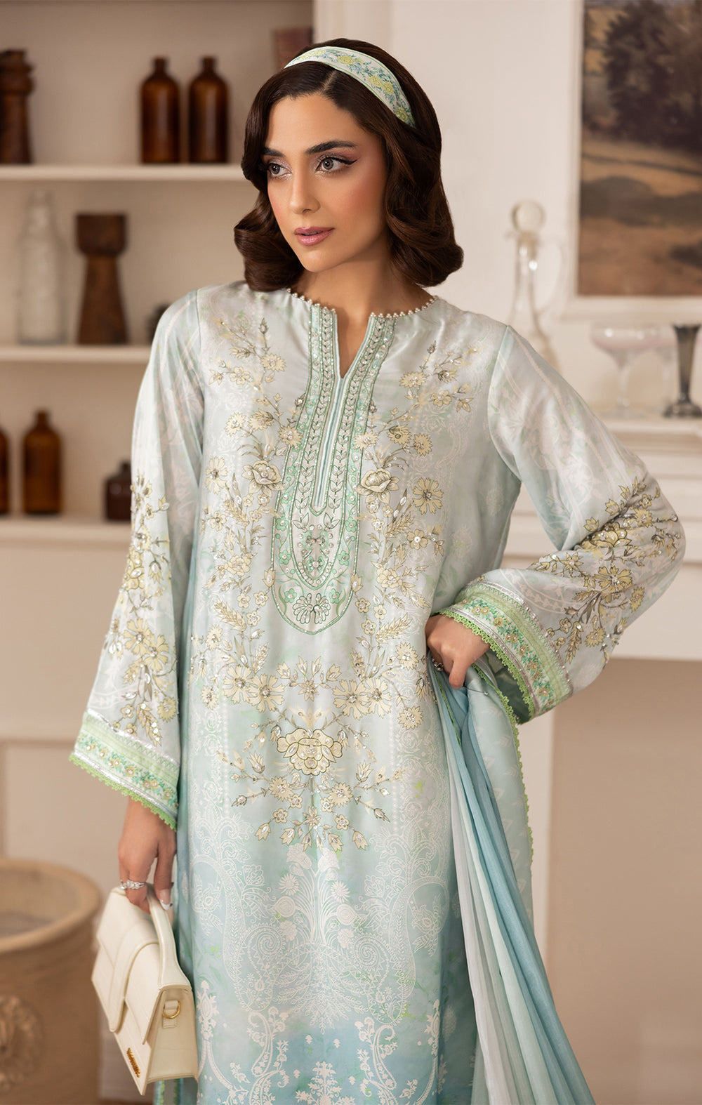 Maya | Eloura Silk Pret 25 |NIORA by Maya - Designer Dress  - Type : Ladies Clothes - Available at Libayah - 100% Original 