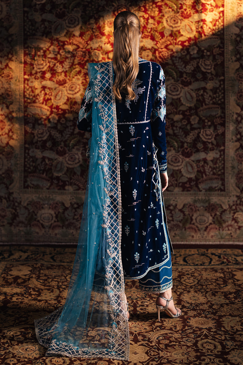 Qalamkar | Velvet Edit | BK-07 LIYANA by Qalamkar - Designer Dress - Type: Ladies Clothes - Available at Libayah - 100% Original