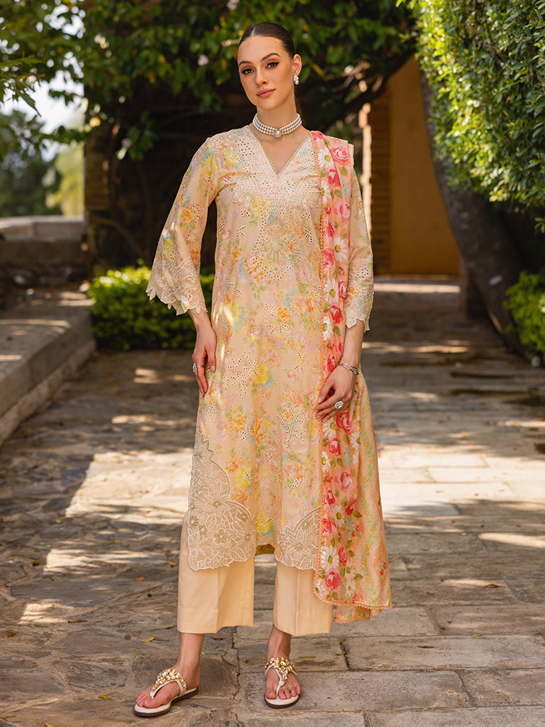 Rajbari | Floral Symphony Lawn 25 | RB-05 by Rajbari - Designer Dress - Type: Ladies Clothes - Available at Libayah - 100% Original