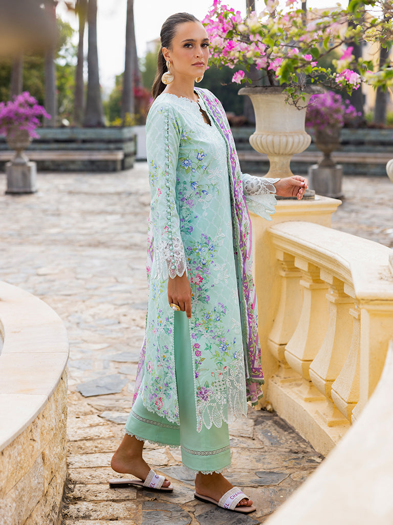 Rajbari | Floral Symphony Lawn 25 | RB-06 by Rajbari - Designer Dress - Type: Ladies Clothes - Available at Libayah - 100% Original