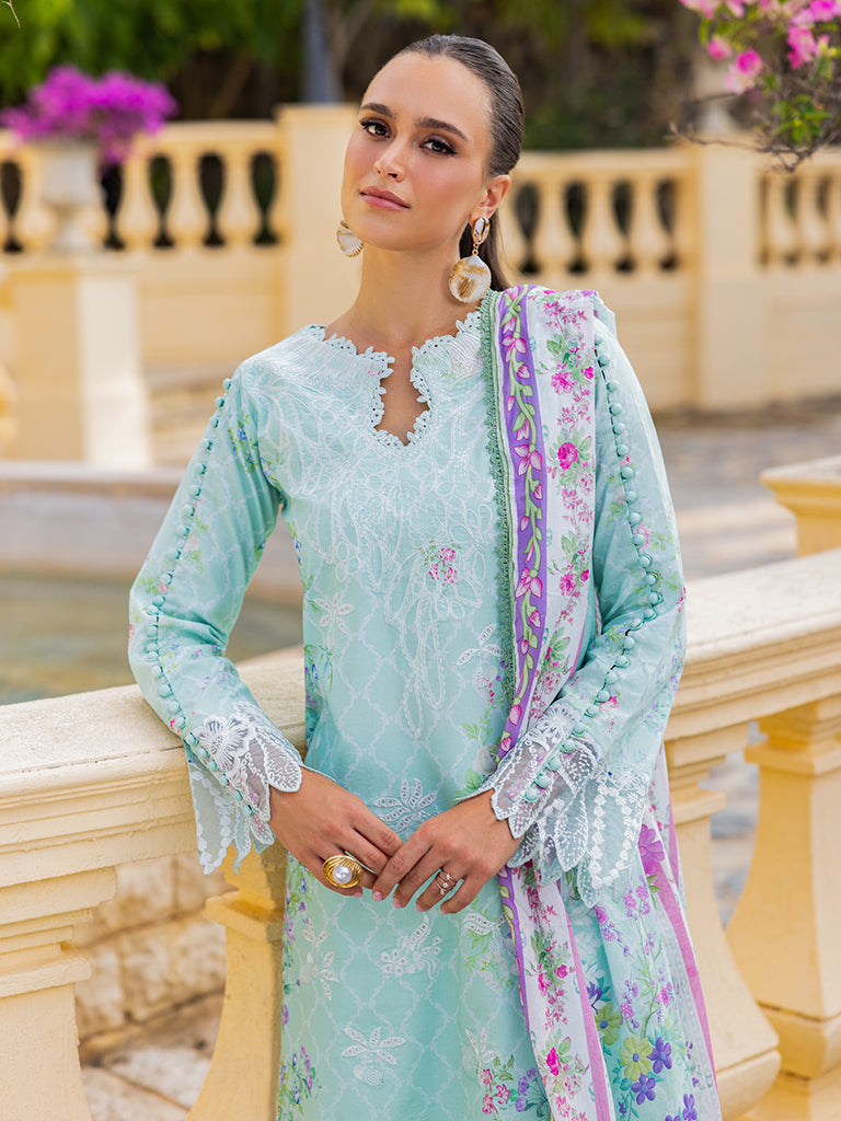 Rajbari | Floral Symphony Lawn 25 | RB-06 by Rajbari - Designer Dress - Type: Ladies Clothes - Available at Libayah - 100% Original