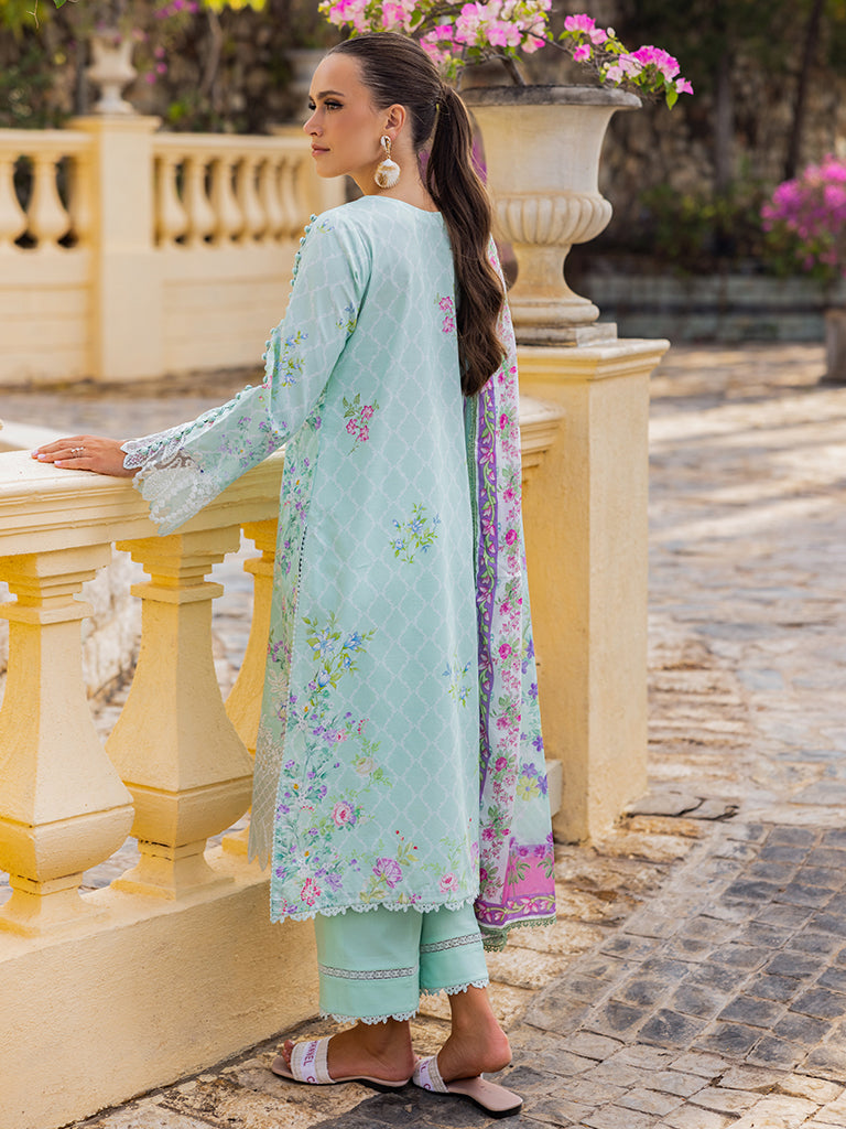 Rajbari | Floral Symphony Lawn 25 | RB-06 by Rajbari - Designer Dress - Type: Ladies Clothes - Available at Libayah - 100% Original
