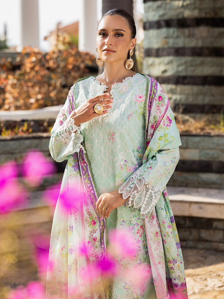 Rajbari | Floral Symphony Lawn 25 | RB-06 by Rajbari - Designer Dress - Type: Ladies Clothes - Available at Libayah - 100% Original