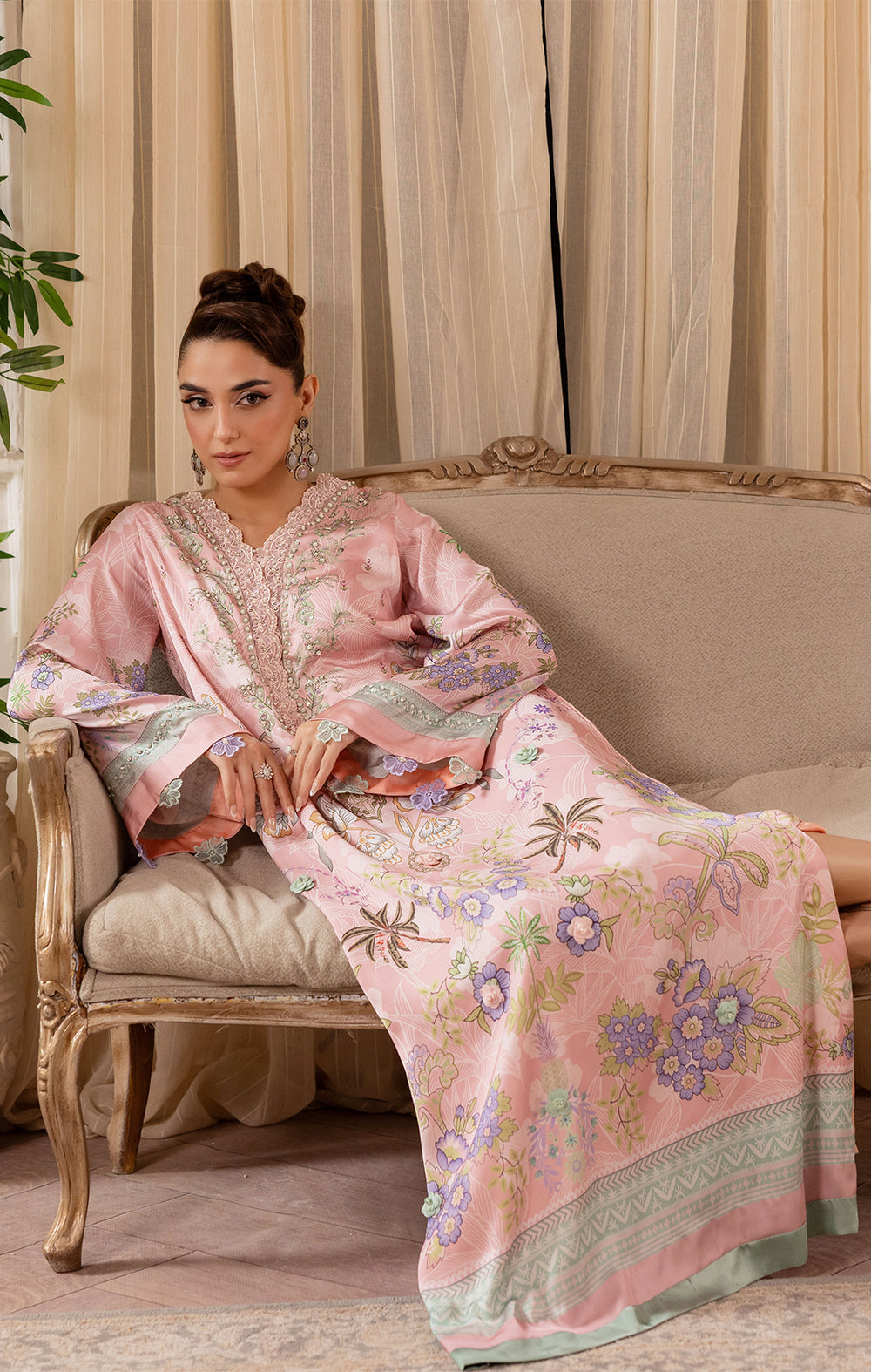 Maya | Eloura Silk Pret 25 |OLEA by Maya - Designer Dress  - Type : Ladies Clothes - Available at Libayah - 100% Original 