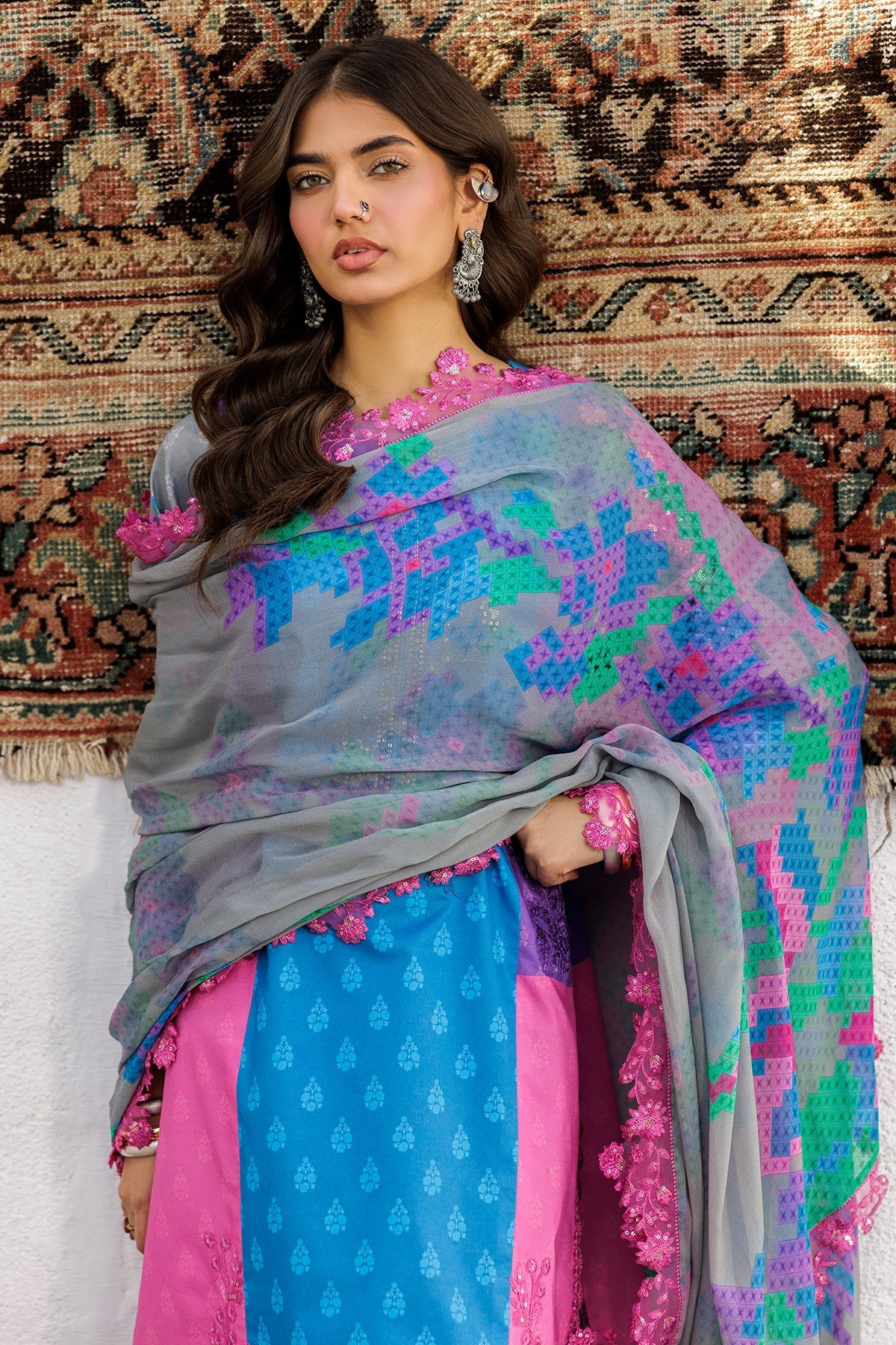 Charizma | Rangoli Lawn | CRO5-02 by Charizma - Designer Dress - Type: Ladies Clothes - Available at Libayah - 100% Original