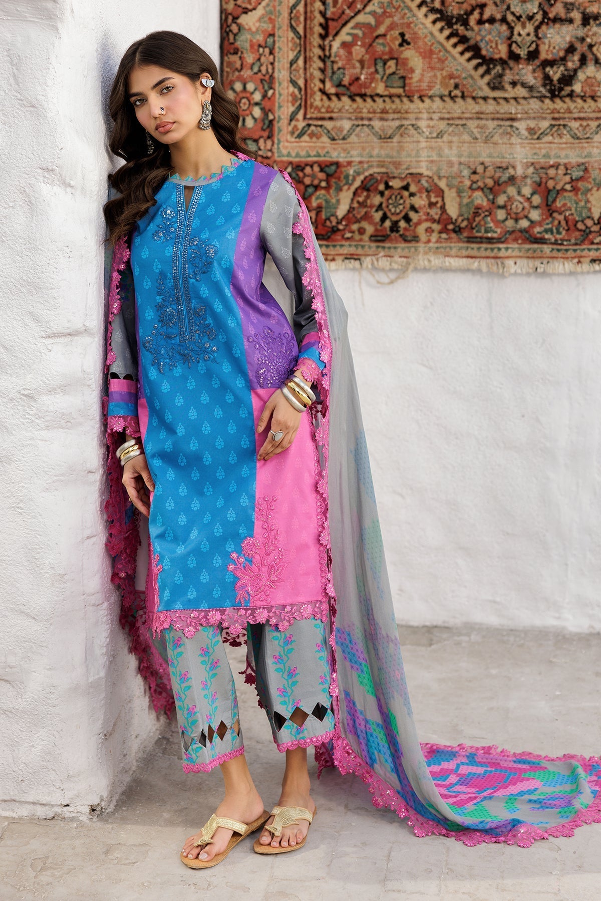 Charizma | Rangoli Lawn | CRO5-02 by Charizma - Designer Dress - Type: Ladies Clothes - Available at Libayah - 100% Original