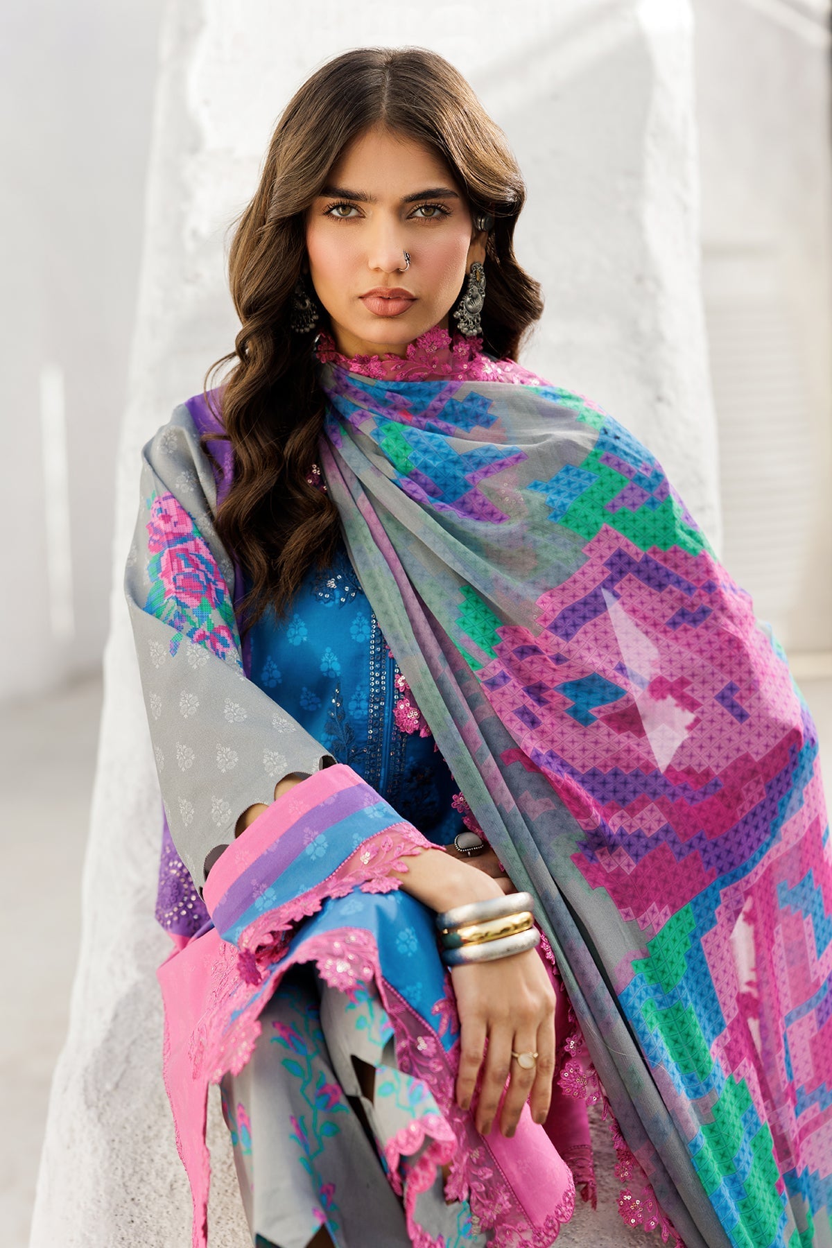 Charizma | Rangoli Lawn | CRO5-02 by Charizma - Designer Dress - Type: Ladies Clothes - Available at Libayah - 100% Original